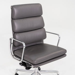 2017 Herman Miller Eames Soft Pad Executive Desk Chair Grey Leather 6x Available
