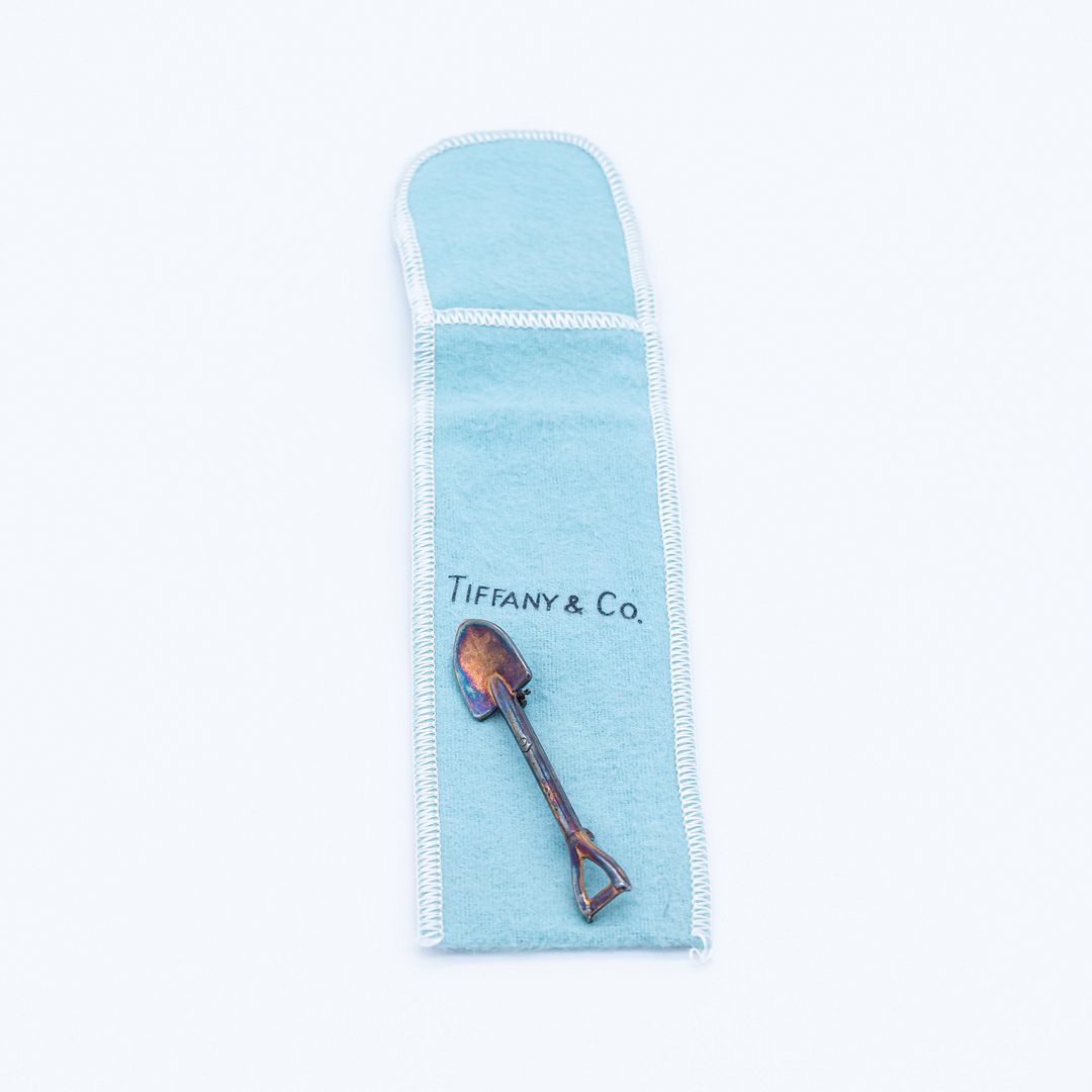 Gordon Bunshaft's Personal Items: Lighter, Paperweight, Shovel Pin & Glass Piece
