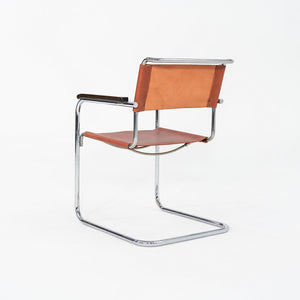 1960s Set of Eight Marcel Breuer for Thonet Dining Chairs in New Chestnut Saddle Leather