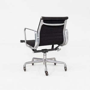 1992 Herman Miller Eames Aluminum Group Management Desk Chair in Black Fabric