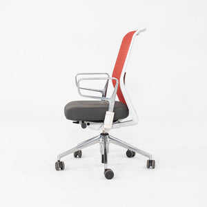2013 Antonio Citterio for Vitra ID Mesh Desk Chairs in Grey with Orange Mesh 12x Available