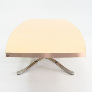 2004 Nicos Zographos Custom Conference Table in Wood with Stainless Steel Base