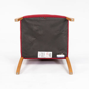 1987 Bert England for Stow Davis Dining Chair Upholstered in Red Fabric 3x Avail