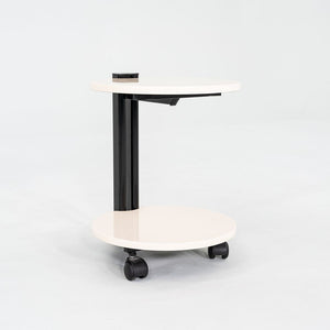 1980s Pace Collection Lacquered Occasional End Table on Casters Made in Italy