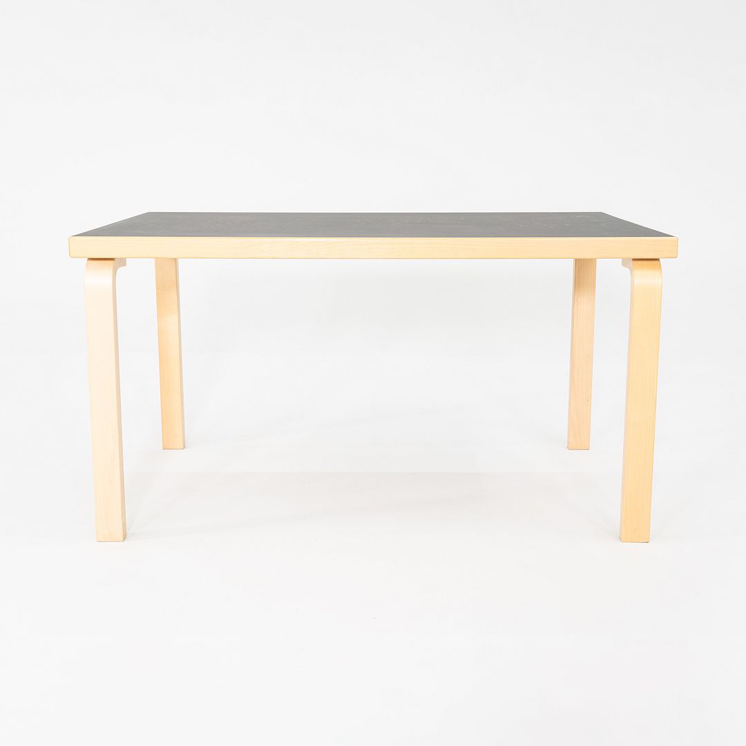 2012 Alvar and Aino Aalto for Artek Table 81B Dining Table / Desk Black 34x54"