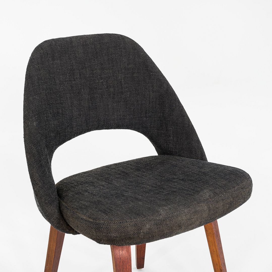 1960s Eero Saarinen for Knoll Armless Executive Dining Chair with Wooden Legs