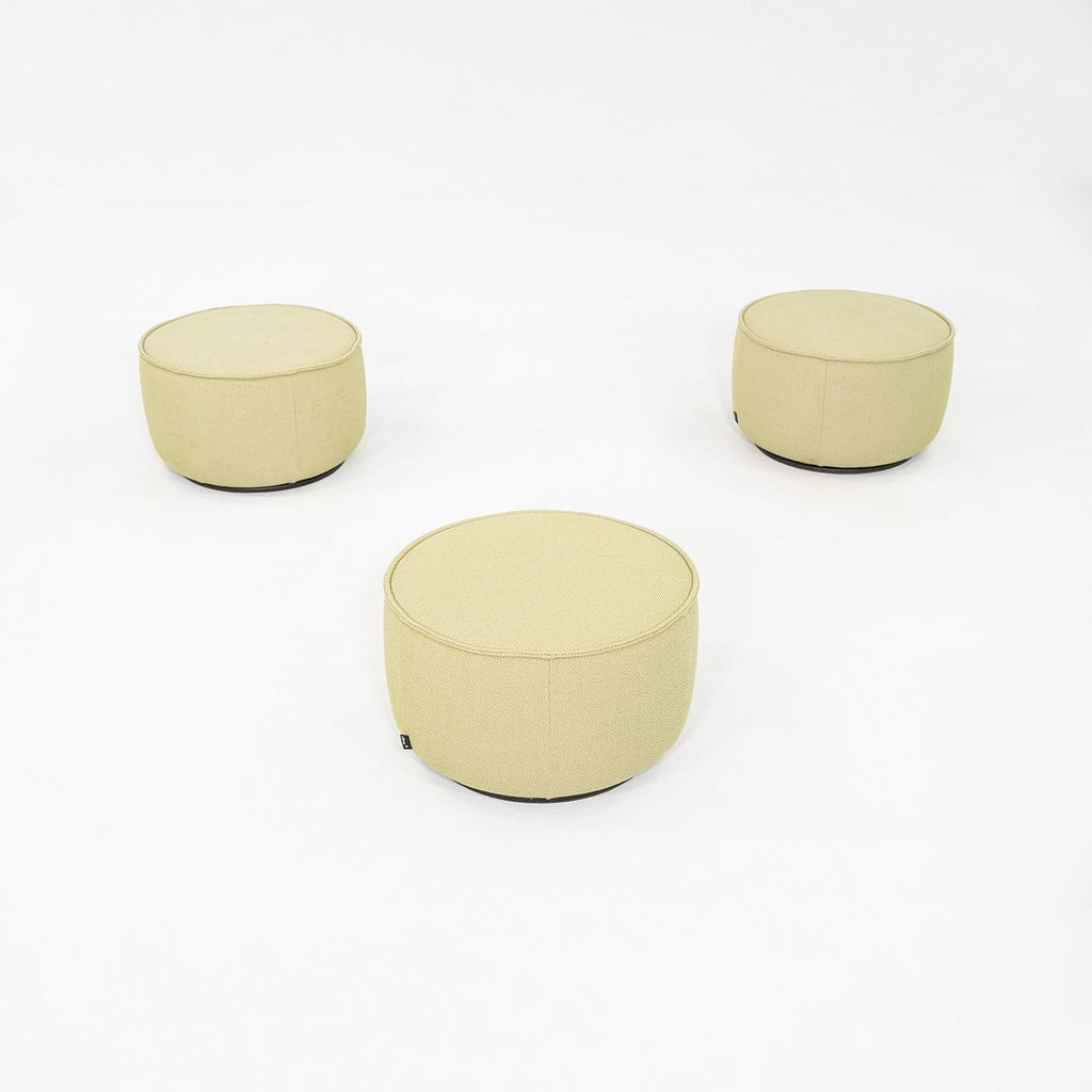 2017 Barber Osgerby Vitra Mariposa Pouf / Ottoman Medium Green Fabric 3x Avail