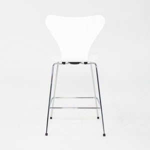 2024 Arne Jacobsen for Fritz Hansen Series 7 Counter Stool Painted Ash w/ Chrome