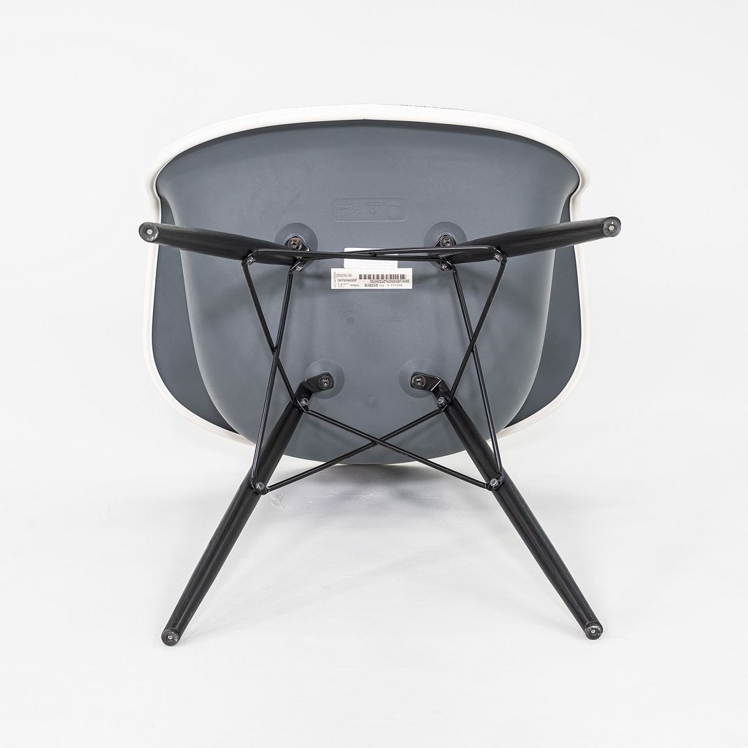2022 Herman Miller Eames DAW Dining Chair Grey Fabric Upholstery & Eiffel Base