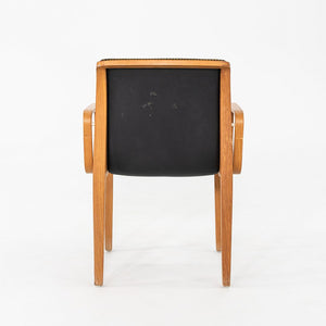 1970 Pair of Bill Stephens 1300 Series Dining Chairs for Knoll w/ Green Fabric