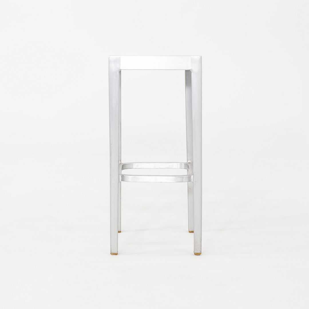 2010s Set of Three Philippe Starck for Emeco Bar Stools in Brushed Aluminum