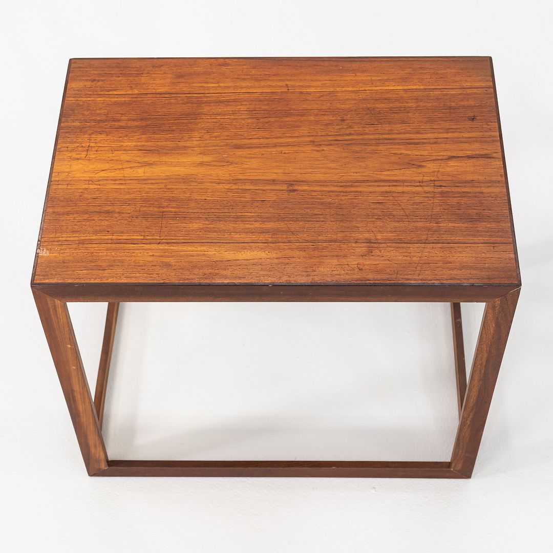 1960s Set of Three Teak Nesting Tables by Jorgen Baekmark for Poul Christiansen