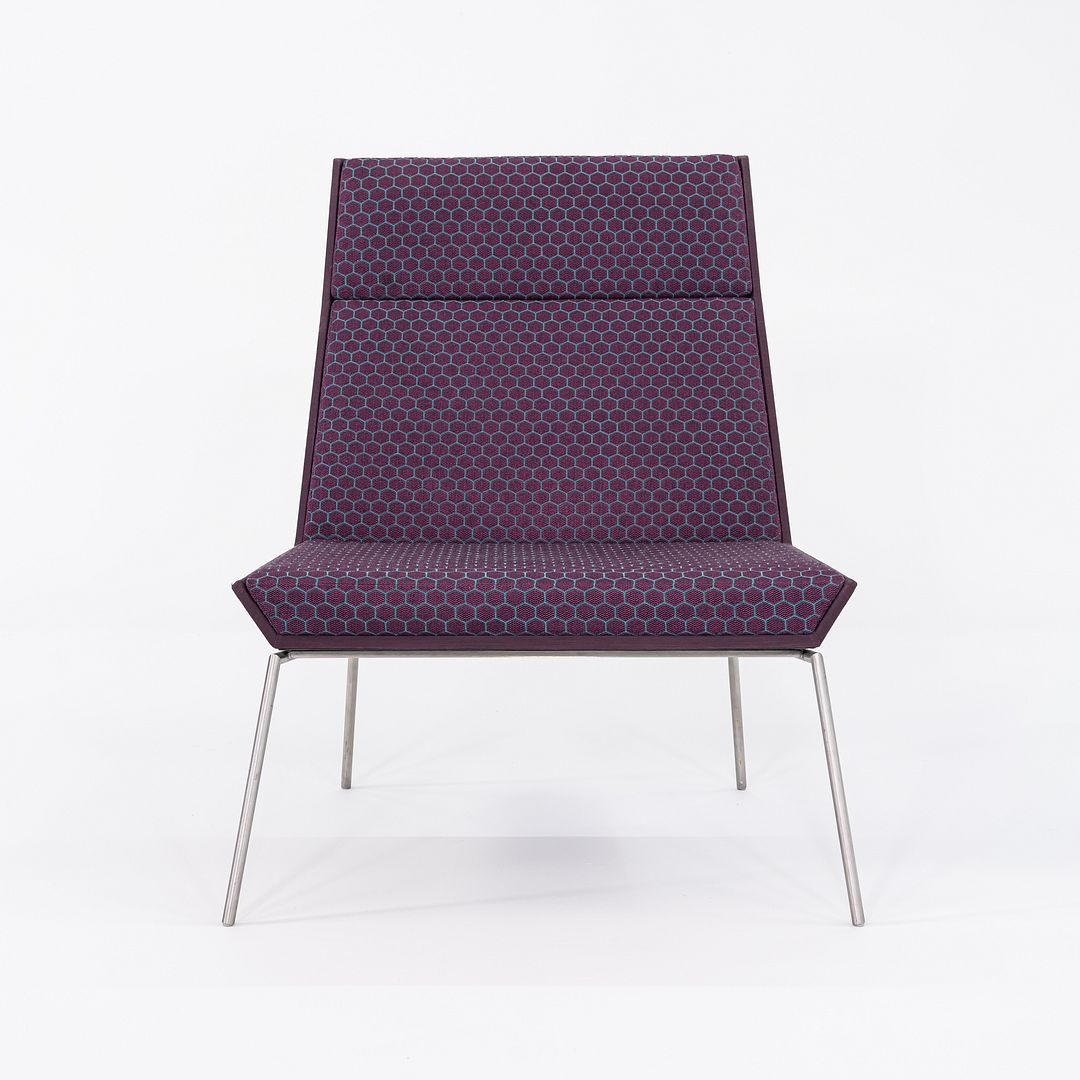 2017 Brian Graham for Martin Brattrud Inc. Fold Lounge Chairs in Architex Lotto Lila Inner Sea Fabric 8x Available
