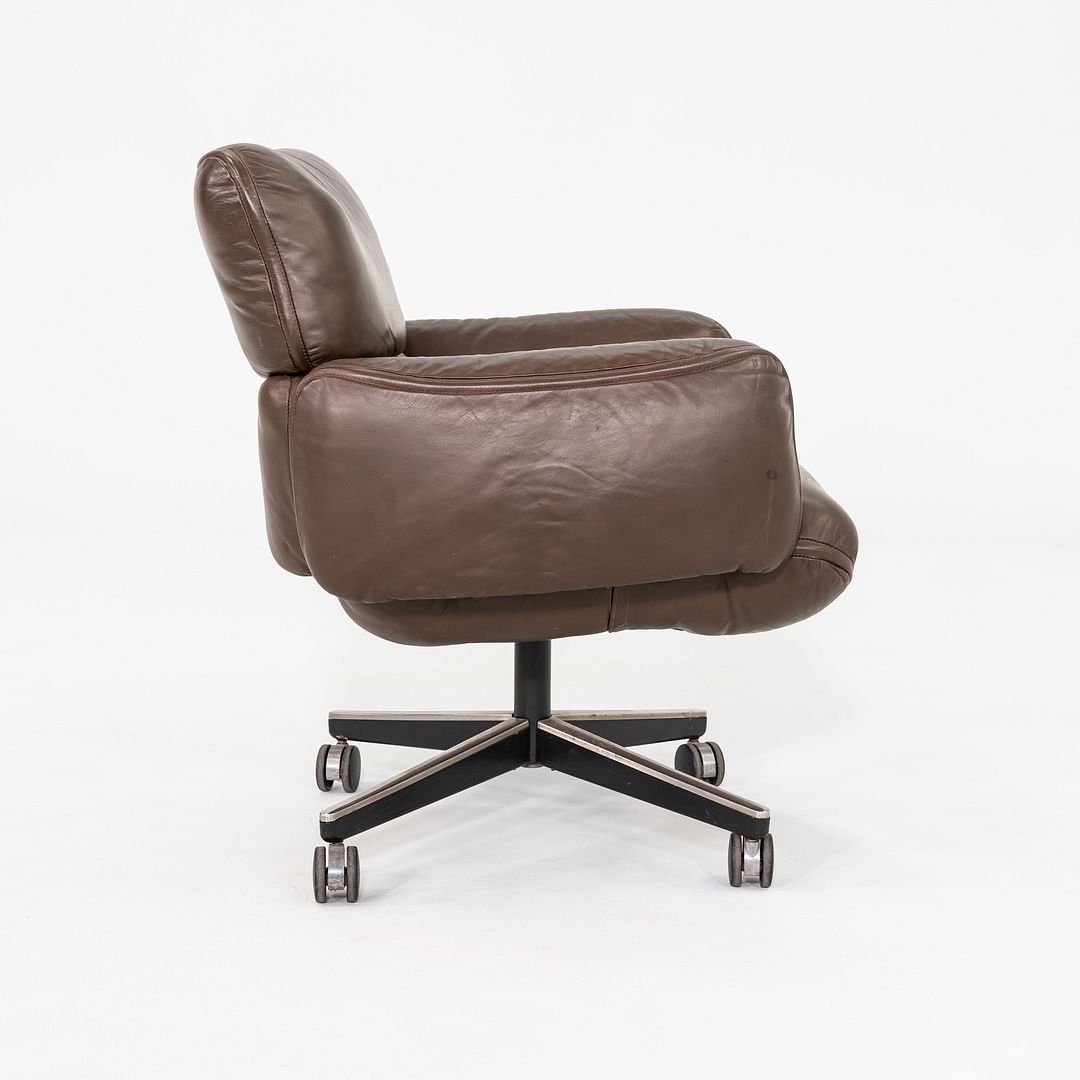 1970s Otto Zapf for Knoll International Management Desk Chair Leather, 2x Avail