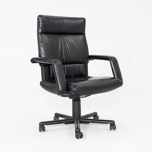 1991 Mario Bellini and Dieter Thiel for Vitra Figura Office Chair Black Leather