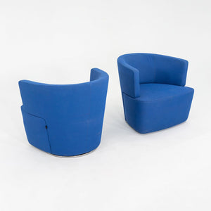 2010s EOOS for Coalesse / Walter Knoll Joel Swivel Lounge Chair in Blue 3x Avail