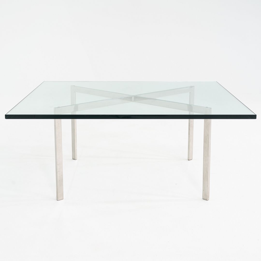 1960s Mies van der Rohe for Knoll Barcelona Coffee Table Stainless Steel & Glass