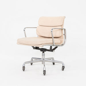 1990 Herman Miller Eames Aluminum Soft Pad Management Desk Chair in Tan Hopsack Fabric 6x Available