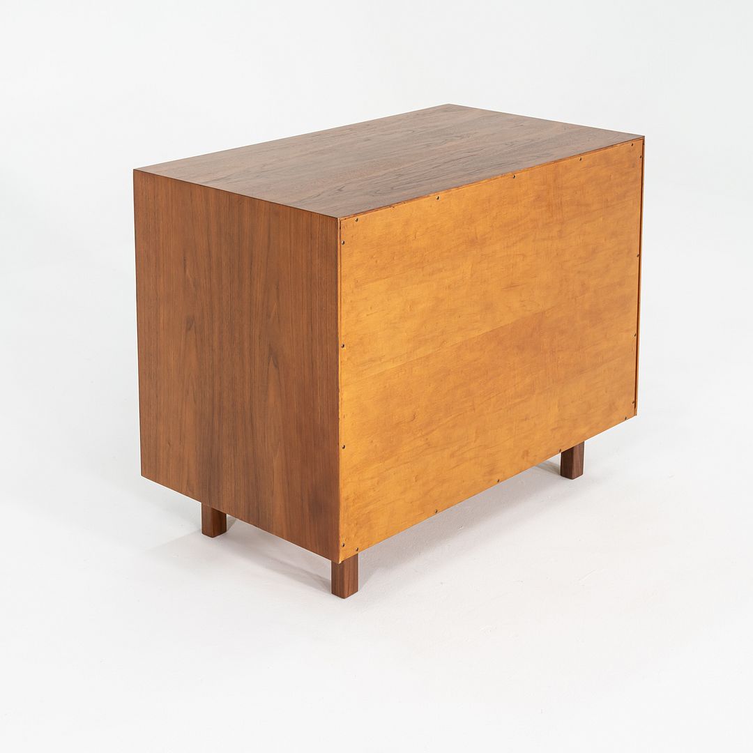 1970s Jens Risom Design 36 inch Cabinet / Dresser in Walnut w/ Bronze D ROSE MOD 1970s Jens Risom Design 36 inch Cabinet / Dresser in Walnut w/ Bronze D ROSE MOD