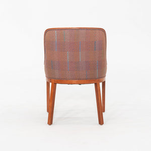 1984 Ward Bennett for Brickel Associates Dining Chair Plaid Fabric 4x Available