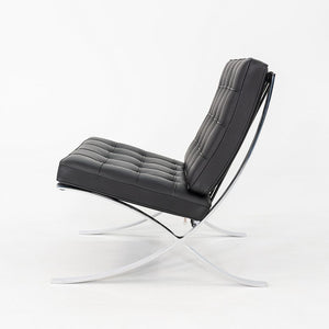 2010s Mies van der Rohe for Knoll Barcelona Lounge Chair with Ottoman / Stool