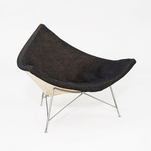 1950s George Nelson for Herman Miller Coconut Lounge Chair with Black Fabric
