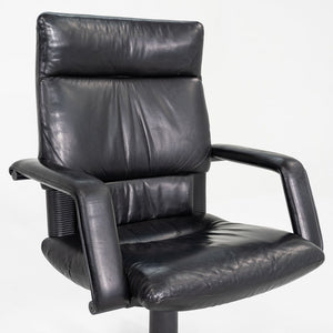 1991 Mario Bellini and Dieter Thiel for Vitra Figura Office Chair Black Leather