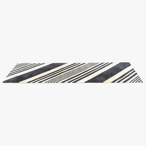 2010s Sue Timney for The Rug Company Bias Cut Rug of Tibetan Wool 96x30 inches