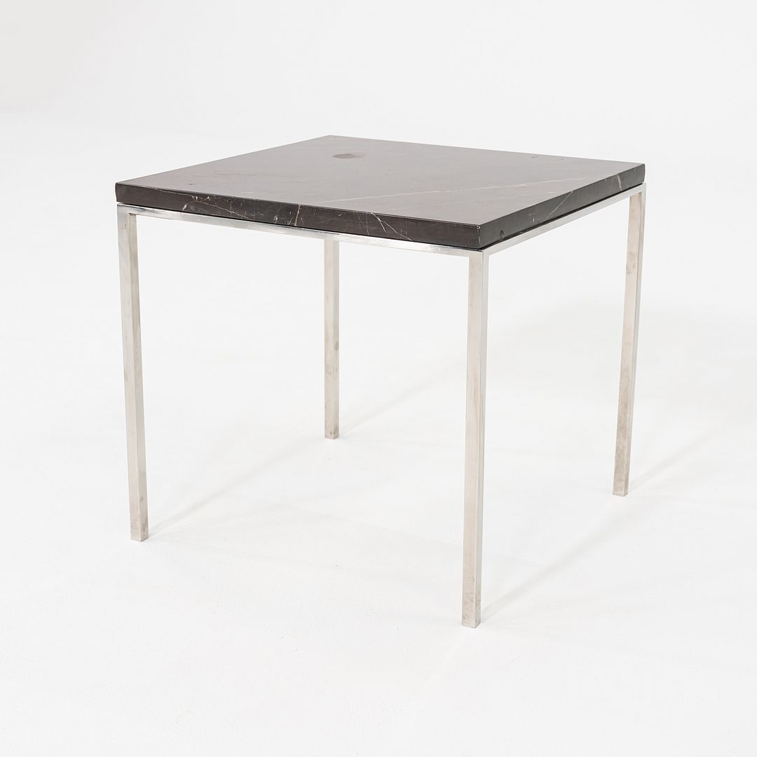 1966 Gordon Bunshaft & Davis Allen for SOM Marble & Steel Side Table Model TA-35