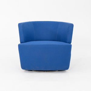 2010s EOOS for Coalesse / Walter Knoll Joel Swivel Lounge Chair in Blue 3x Avail