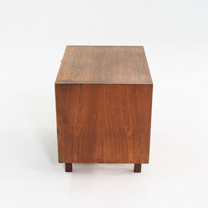 1970s Jens Risom Design 27 inch Cabinet / Nightstand in Walnut w/ One Drawer