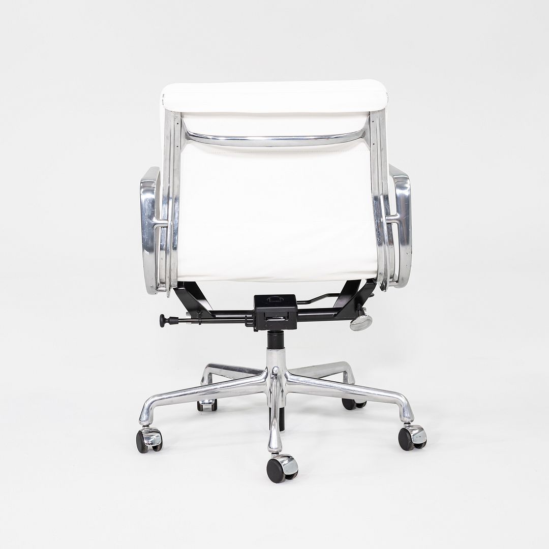 2010s Herman Miller Eames Soft Pad Management Desk Chair with White Leather