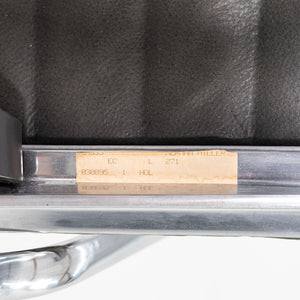 1995 Herman Miller Eames Aluminum Management Desk Chair in Grey Leather 4x Avail