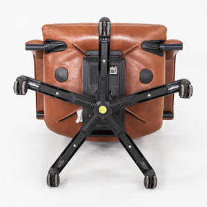 1980s Mario Bellini & Dieter Thiel for Vitra Figura Office Chair Cognac Leather