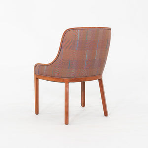 1984 Ward Bennett for Brickel Associates Dining Chair Plaid Fabric 4x Available