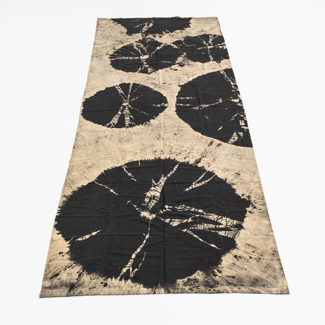 1950s Shibori Block Print Fabric Attributed to Laverne Originals by Laverne's