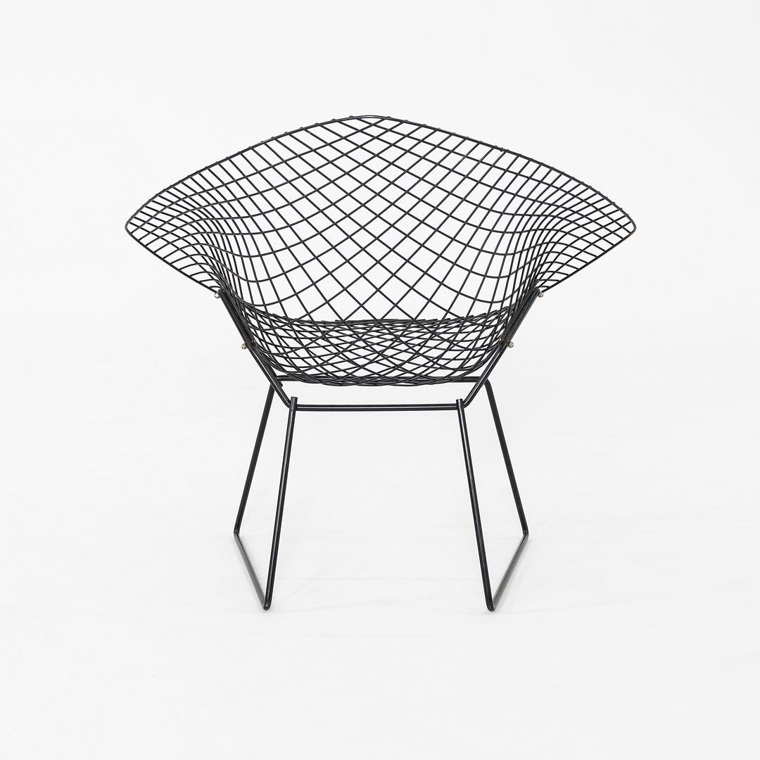 1970s Pair of Harry Bertoia for Knoll Diamond Lounge Chairs Powder Coated Steel
