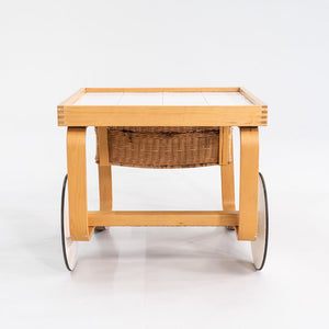 1970s Alvar and Aino Aalto for Artek Tea Trolley in Birch with Ceramic Tile