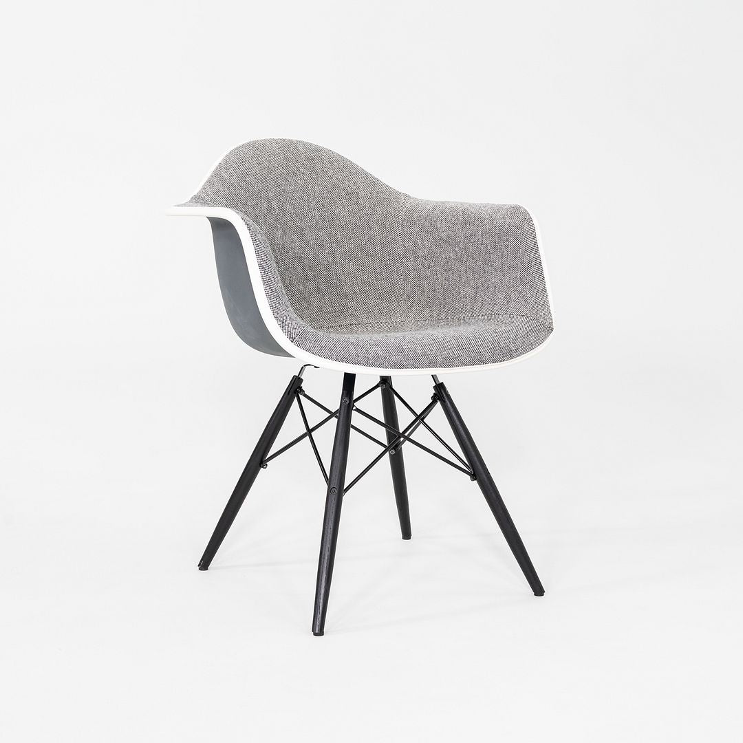 2022 Herman Miller Eames DAW Dining Chair Grey Fabric Upholstery & Eiffel Base