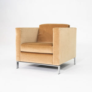 2010s Lord Norman Foster for Walter Knoll Model 500 Arm Lounge Chair Tan Fabric