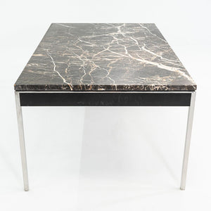1960s Gordon Bunshaft and Davis Allen of SOM Stainless, Marble, and Wood Table