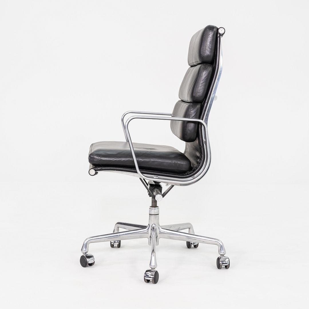 2003 Herman Miller Eames Soft Pad Executive Desk Chair Black Leather 17x Avail
