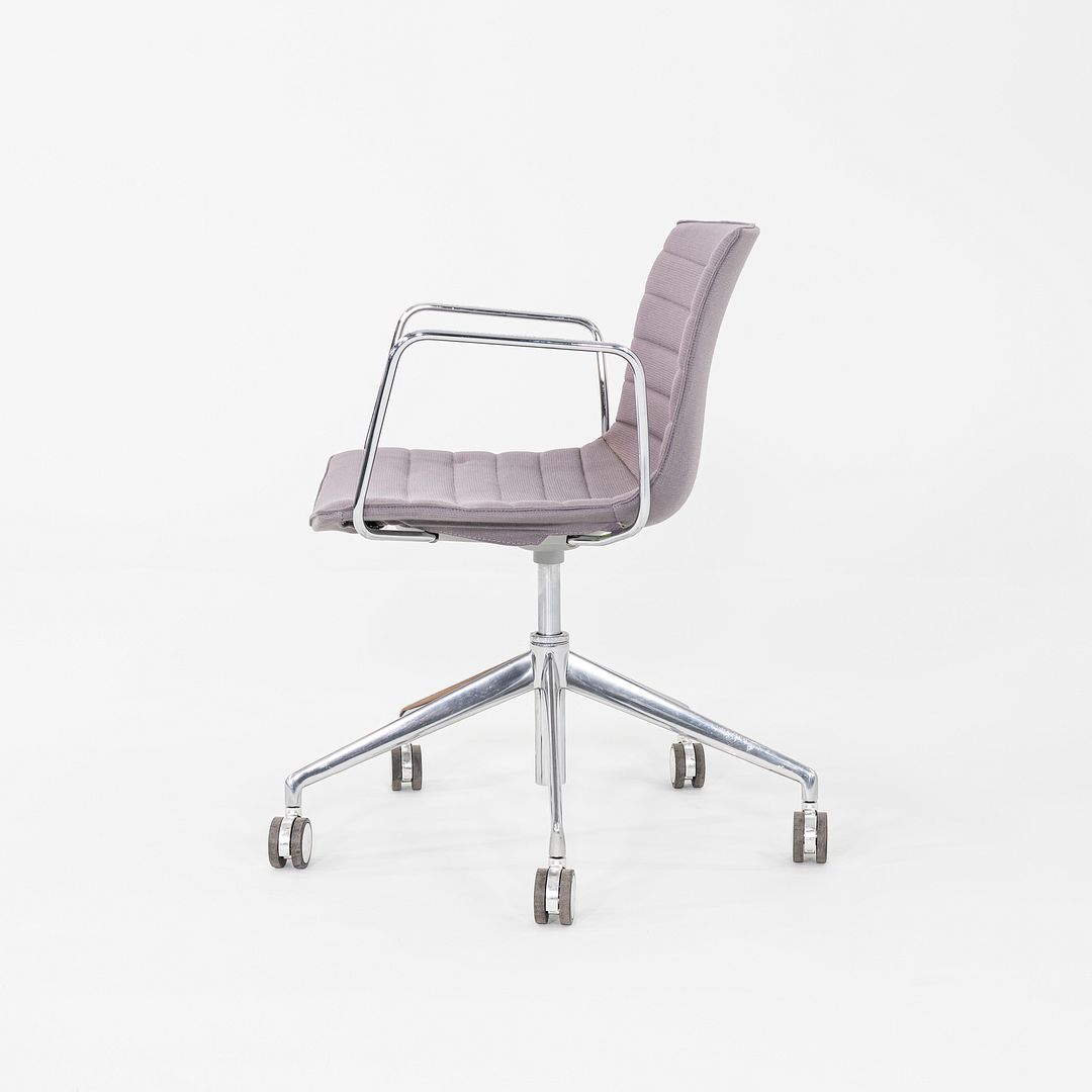 C. 2020 Lievore Altherr Molina for Arper Catifa Desk Chairs with Arms in Purple