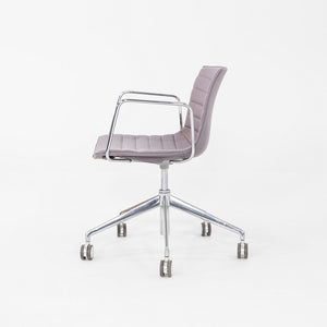 C. 2020 Lievore Altherr Molina for Arper Catifa Desk Chairs with Arms in Purple