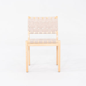 2010 Pair of Alvar & Aino Aalto for Artek 611 Stacking Dining Side Chairs Beige