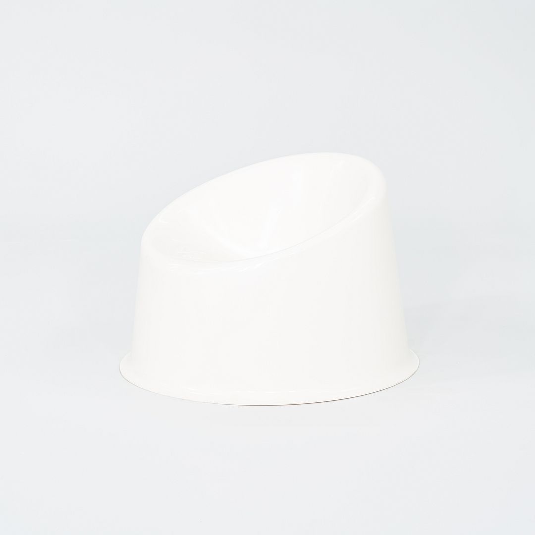 2024 Set of Four Verner Panton for Verpan Panto Pop Lounge Chairs White Plastic