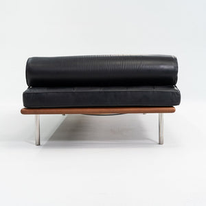1980s Mies van der Rohe for Knoll Barcelona Daybed in Black Leather, Model 258L