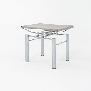 1980s Hans Ullrich Bitsch 8600 Stool / Ottoman for Kusch & Co. w/ Grey Leather