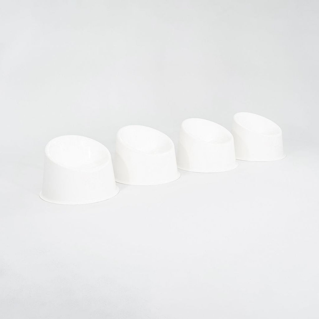 2024 Set of Four Verner Panton for Verpan Panto Pop Lounge Chairs White Plastic