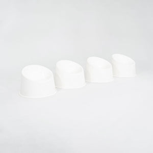 2024 Set of Four Verner Panton for Verpan Panto Pop Lounge Chairs White Plastic